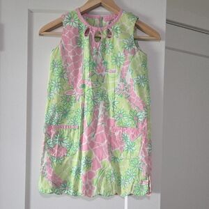 Lilly Pulitzer Pink and Green Sleeveless Sundress